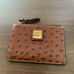Dooney & Bourke Brown Genuine Leather Mini Wallet